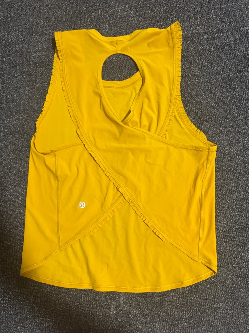 lululemon athletica Yellow Cross-Back Tank
